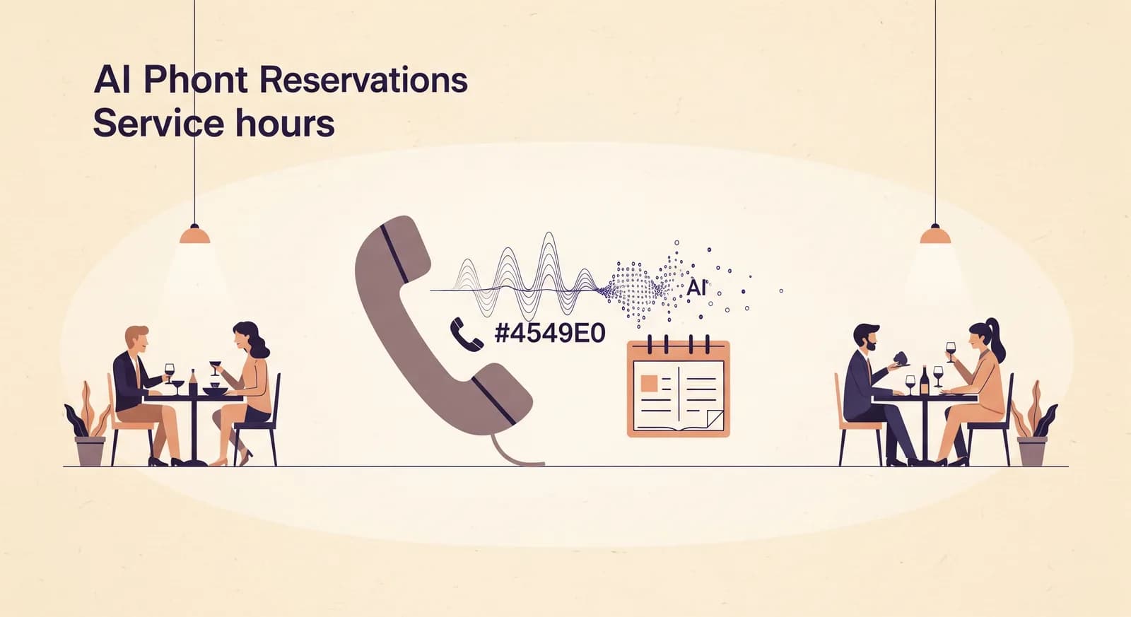 AI telefonní asistent pro restaurace: rezervace během provozu
