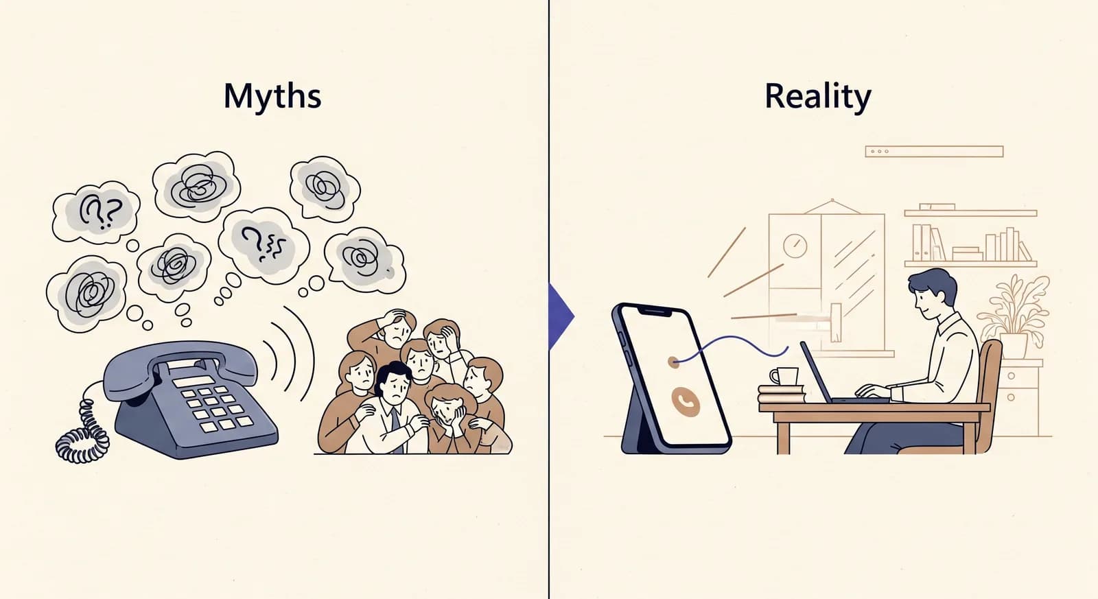 AI Answering Service Myths vs. Reality: What Owners Actually Worry About