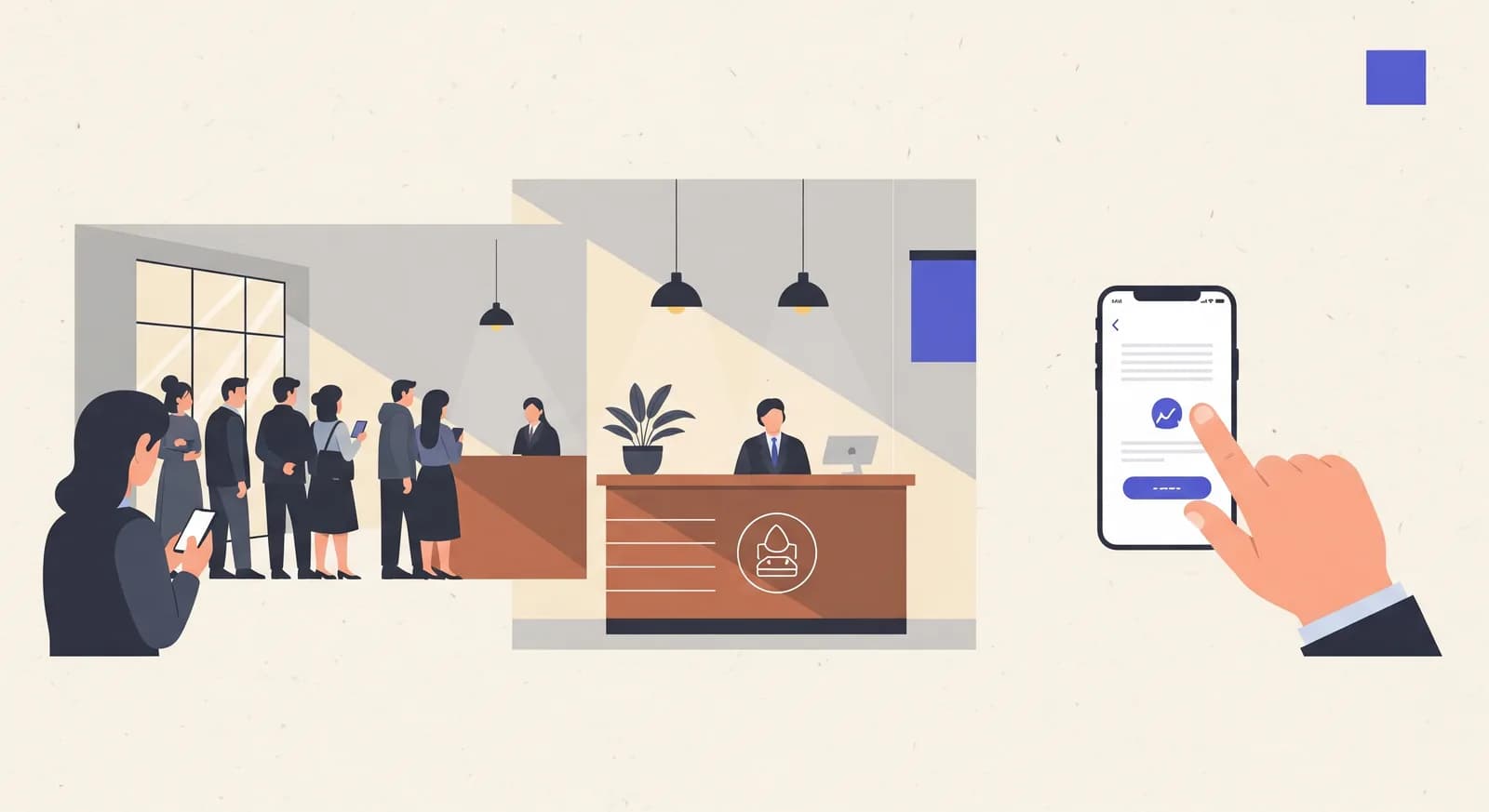 Aplikácia AI recepčnej: veďte recepciu priamo z telefónu