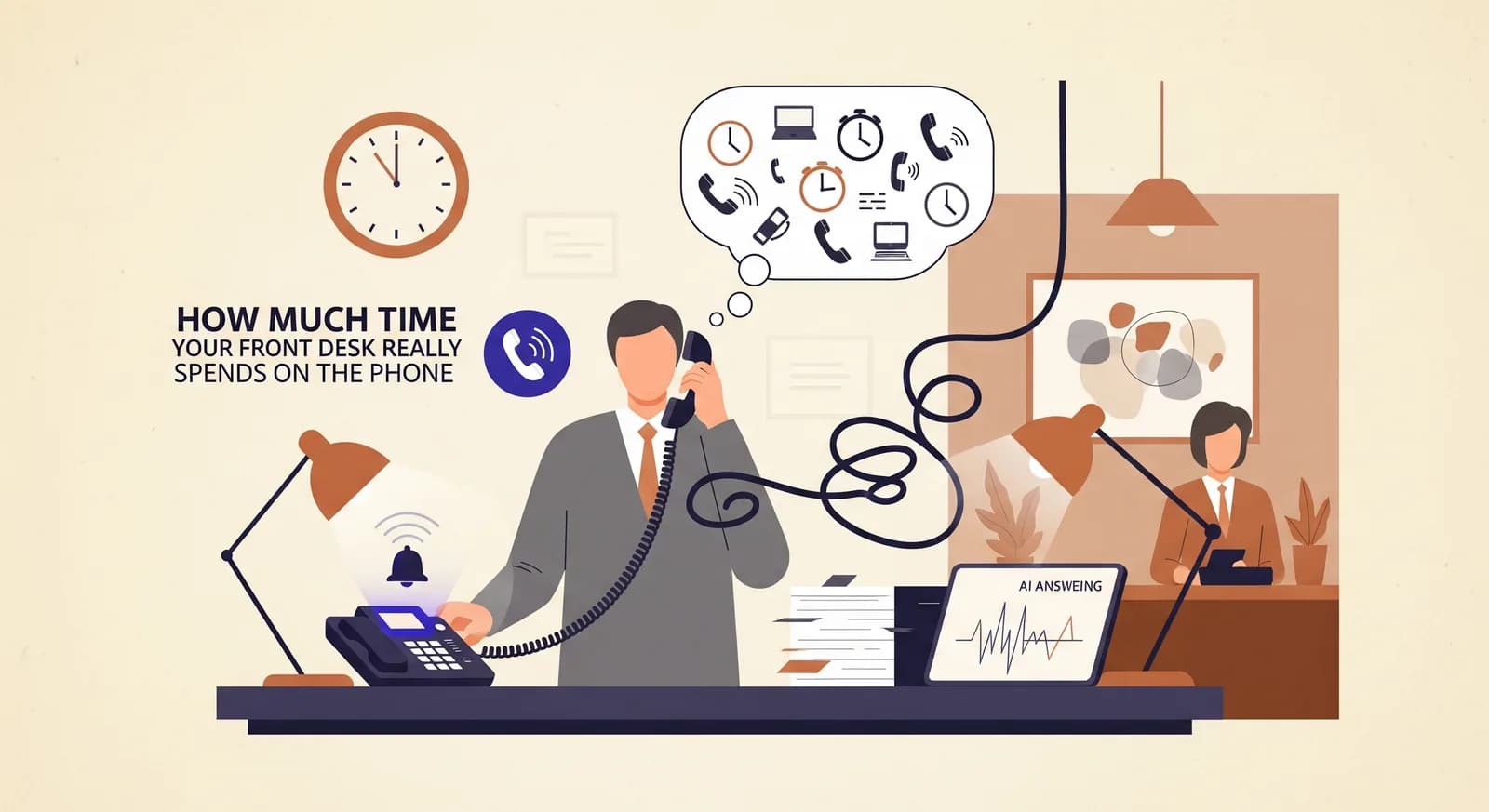 How Much Time Your Front Desk Really Spends on the Phone